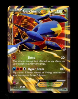 2016 Pokemon GARCHOMP EX Black Star Promo ULTRA RARE Holo Collection Card #XY167 - Image 1