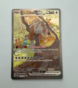 Pokemon TCG Bloodmoon Ursaluna ex 216/167 Sv06 Twilight Masquerade SIR Holo EN - Image 1