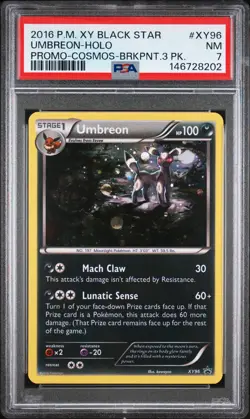 2016 POKEMON BLACK STAR PROMO UMBREON #XY96 HOLO PSA 7 NM #146728202 - Image 1