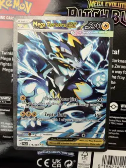 Pokemon Pitch Black Mega Zeraora EX SIR Special Illustration Rare 114/084 CLEAN - Image 1