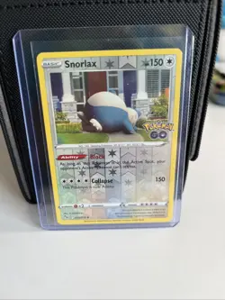 Snorlax REVERSE HOLO 055/078 Pokemon GO TCG Card Near Mint NM - Image 1