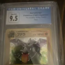 Pokemon TCG Mystery of the Fossils Aerodactyl 142 Holo Rare JP CGC 9.5 - Image 2