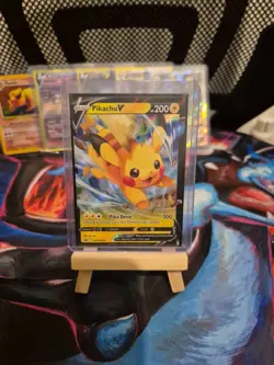 Pokemon Pikachu v SWSH285 TCG Sword and Shield Promo Card Near Mint Condition - Image 1