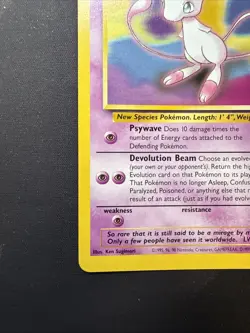Pokemon Mew #8 Black Star Promo 8 Non Holo WOTC 1999-2000 Vintage - Image 2