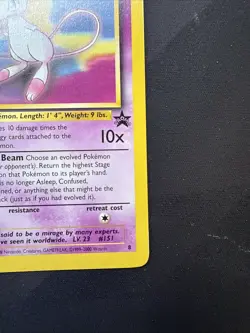 Pokemon Mew #8 Black Star Promo 8 Non Holo WOTC 1999-2000 Vintage - Image 3