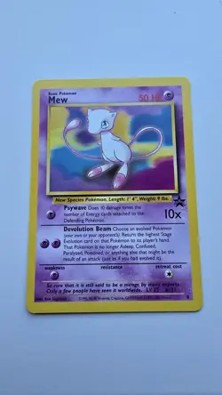 Mew Promo #8 Black Star Promo WOTC 1999-- 2000 Vintage Pokemon Card - Image 1