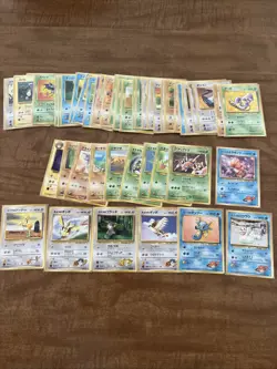 50 Lot - Vintage Japanese Pokemon Card Base Fossil Jungle Rocket Gym Or Neo Sets - Image 1