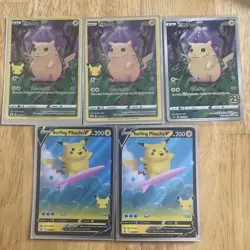 Pokemon Card TCG Lot Of 5 Flying Pikachu Japanese Hologram V - Image 1