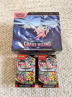 Pokemon TCG Chaos Rising Elite Trainer Box ETB + 2 x Booster Bundle Brand New - Image 1