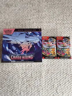 Pokemon TCG Chaos Rising Elite Trainer Box ETB + 2 x Booster Bundle Brand New - Image 1