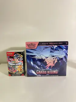 Pokemon TCG Chaos Rising Elite Trainer Box (ETB, has tear) and Booster Bundle - Image 1