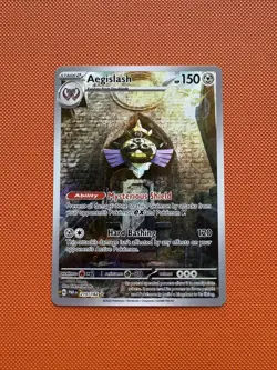 Pokemon Aegislash 210/182 Paradox Rift Illustration Rare NM - Image 1