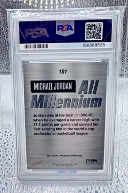 SkyBox 2023 Metal Universe Champions Michael Jordan All-Millennium #101 PSA 9 - Image 2