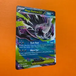 Mega Darkrai ex 048/084 Near Mint NM Double Rare Pitch Black Pokemon Holo Card - Image 3