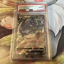 2021 POKEMON SWORD & SHIELD EVOLVING SKIES #194 FULL ART RAYQUAZA V PSA 10 - Image 1