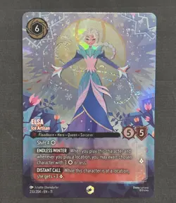 Disney Lorcana - Winterspell - Elsa - Ice Artisan - ENCHANTED - 233/204 - Image 1