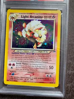 Pokemon Neo Destiny Light Arcanine Holo 12/105 2002- PSA 6 - Image 3