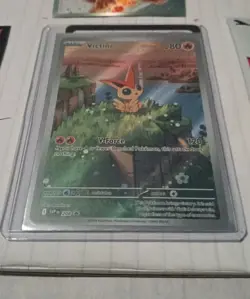 Victini SVP 208 Illustration Rare Black Star Promo Pokemon Card - Image 3