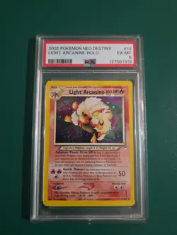 2002 POKEMON NEO DESTINY #12 LIGHT ARCANINE-HOLO PSA 6 - Image 1