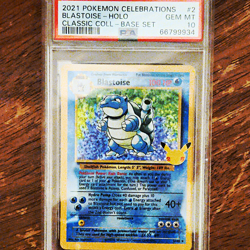 Pokemon Celebrations Classic Collection Blastoise 2/102 Holo PSA 10 (2021) - Image 1