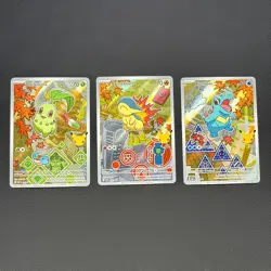 Pokemon TCG: First Partner Illustration Collection Series 2 - JOHTO GEN 2 SET - Image 1