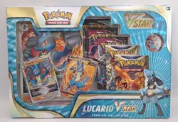 Lucario VSTAR Premium Collection Pack Box Pokemon Cards TCG Brand New and Sealed - Image 1