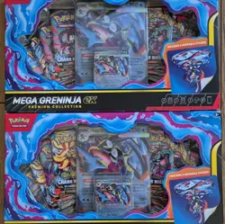 2 Pokemon TCG Mega Greninja EX Premium Collection Box Promo Booster English 2023 - Image 1