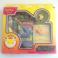 Pokemon TCG Pokemon Day 2026 Collection 3 Booster Packs Pikachu Promo Coin - Image 1