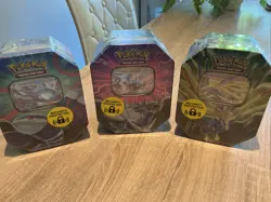 Pokemon TCG Azure Legend Tin Collection Full Set of 3 New Sealed UK Seller - Image 1