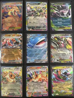 Pokemon Binder Collection 188 Card Holo DOUBLE RARE Ex Lot, All Modern English - Image 1