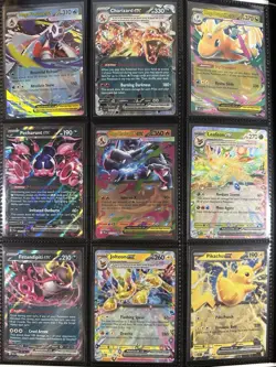 Pokemon Binder Collection 188 Card Holo DOUBLE RARE Ex Lot, All Modern English - Image 2