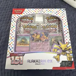 Pokemon TCG Scarlet & Violet 151 Alakazam ex Collection Box 3 Promo Cards - Image 1