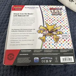 Pokemon TCG Scarlet & Violet 151 Alakazam ex Collection Box 3 Promo Cards - Image 2