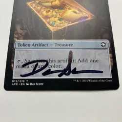 Dan Scott Signed Artist Proof Card Magic the Gathering: Treasure - Image 3