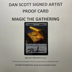 Dan Scott Signed Artist Proof Card Magic the Gathering: Treasure - Image 5