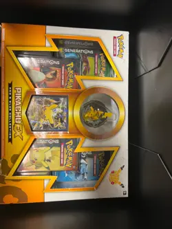 Pokemon TCG Generations Pikachu-EX Red & Blue Collection Sealed Box Foil Promo - Image 5