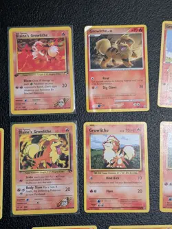 14x Growlithe Lot 13 Pokemon Cards Collection Set TCG vintage and moder - Image 5