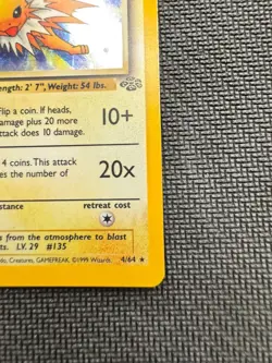 Pokemon TCG - Jolteon 4/64 HOLO Jungle Set - LP/MP - Image 5