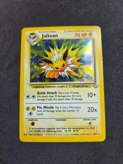 Jolteon 4/64 Jungle Unlimited - Holo Rare - WOTC - LP/MP - Pokemon Vintage - Image 2