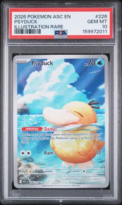 2026 POKEMON ASC EN-ASCENDED HEROES ILLUSTRATION RARE #226 PSYDUCK PSA 10 - Image 3