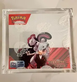 Pokemon TCG Scarlet & Violet Destined Rivals Booster Box Sealed with acrylic - Image 1