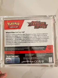 Pokemon TCG Scarlet & Violet Destined Rivals Booster Box Sealed with acrylic - Image 2