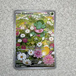 Fomantis 085/084 pitch black IR Rare pokemon card near mint - Image 1