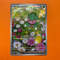 Fomantis IR 085/084 - Pitch Black - Pokemon Trading Card Game NM English - Image 2