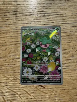 Fomantis 085/084 pitch black IR Rare pokemon card near mint - Image 1