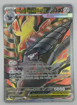 Mega Excadrill ex 103/084 | Full Art UR | Pitch Black PBL | Pokemon TCG Card - Image 1
