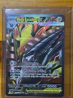 Mega Excadrill Ex Ultra Rare 103/084 Me05: Pitch Black Pokemon Card - Image 2