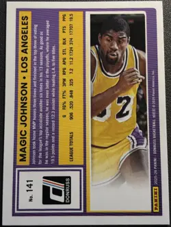 2025-26 Panini Donruss Magic Johnson #141 Los Angeles Lakers Card! - Image 2