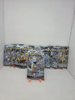 Pokemon TCG Stellar Crown Booster Pack Lot Of 10 - Image 2