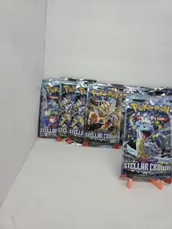 Pokemon TCG Stellar Crown Booster Pack Lot Of 10 - Image 3